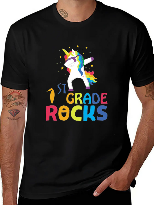 1st Grade Rocks Timeless Short Sleeve Tee – Comfy And Minimalist Design