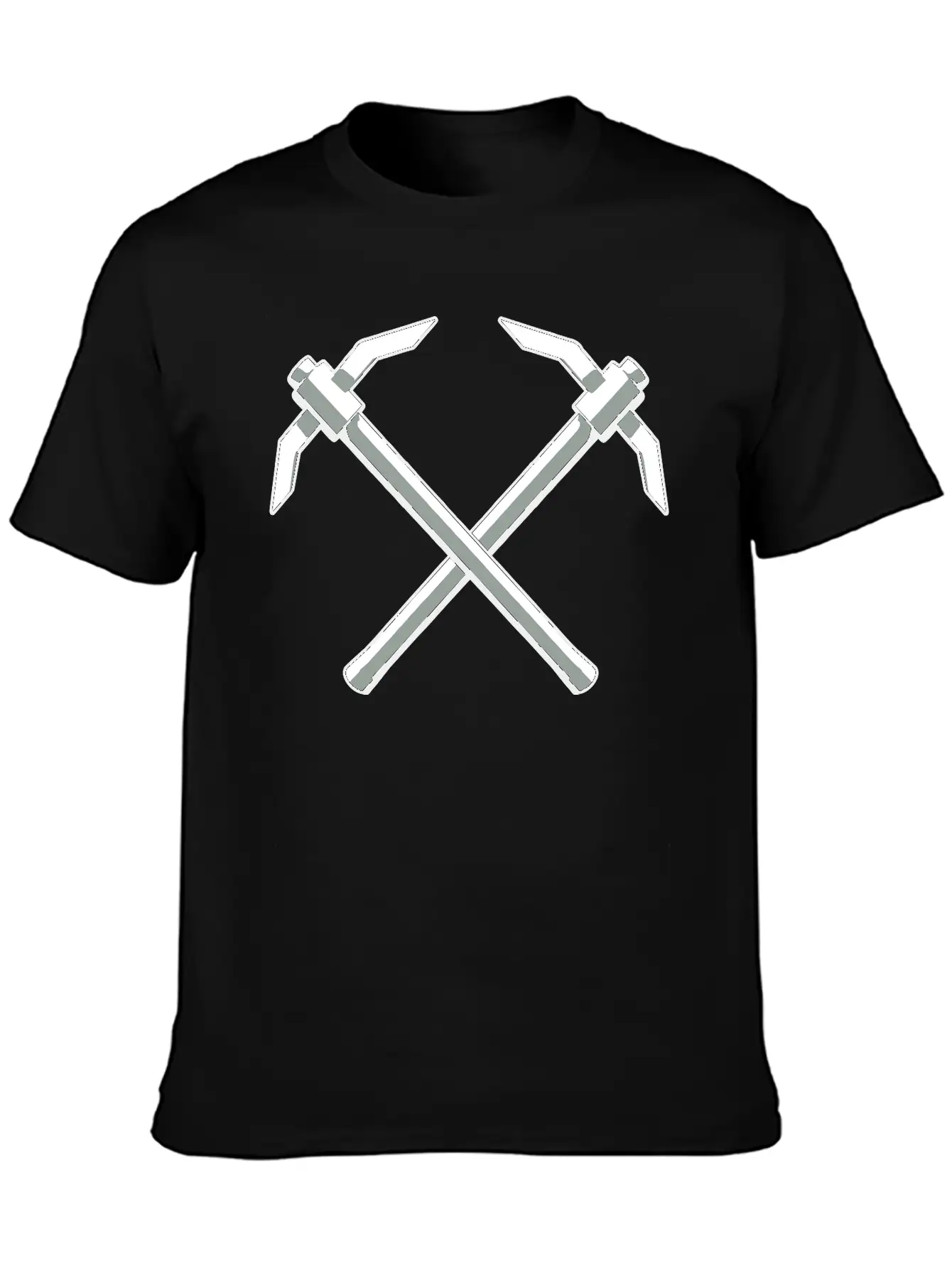 2 Pickaxes Crossover Timeless Short Sleeve Tee – Comfy And Minimalist Design