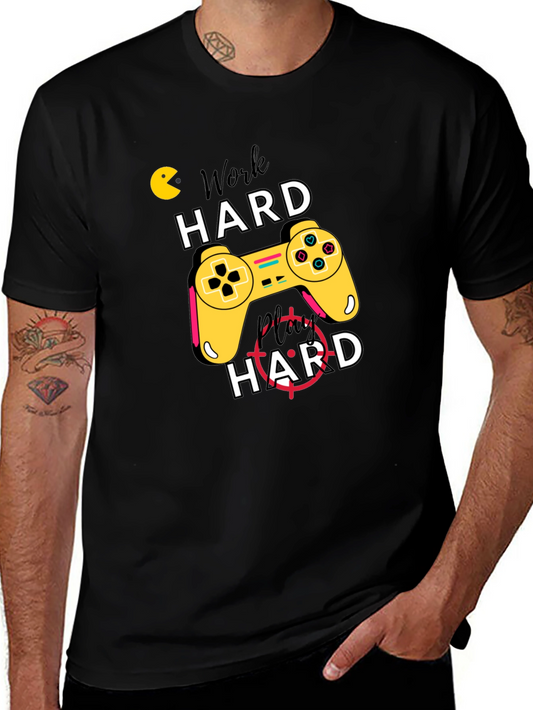 Work Hard Play Hard Gamer T-Shirt