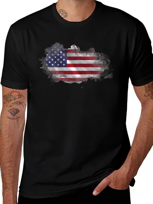 American Flag Graphic T-Shirt - Patriotic Design