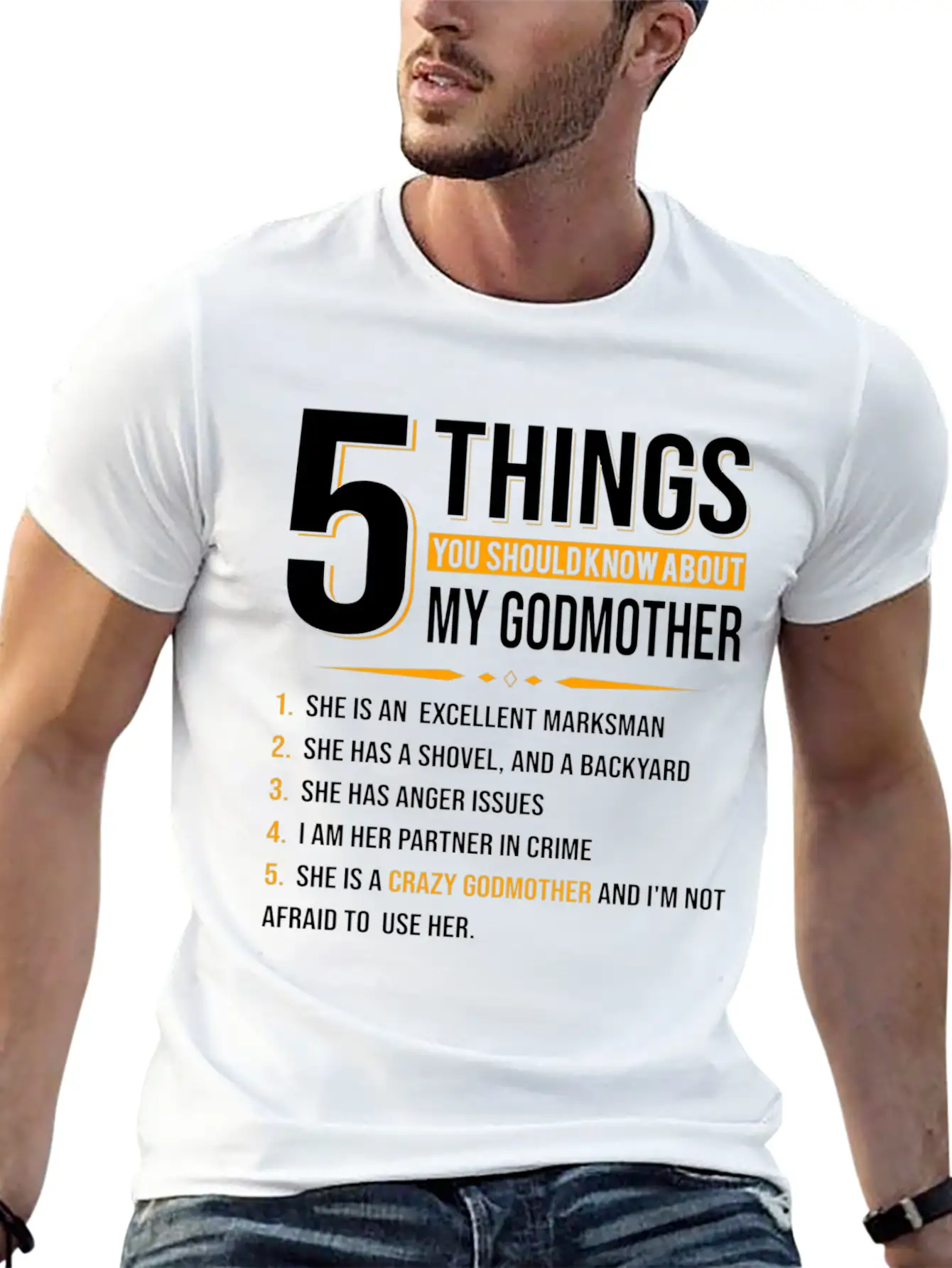 5 Things You Should Know About My Godmother Casual Graphic T-Shirt – Simple And Comfortable Daily Wear