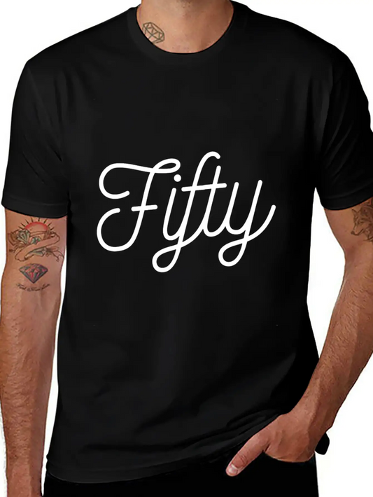 50th Birthday Casual Graphic T-Shirt – Simple And Comfortable Daily Wear