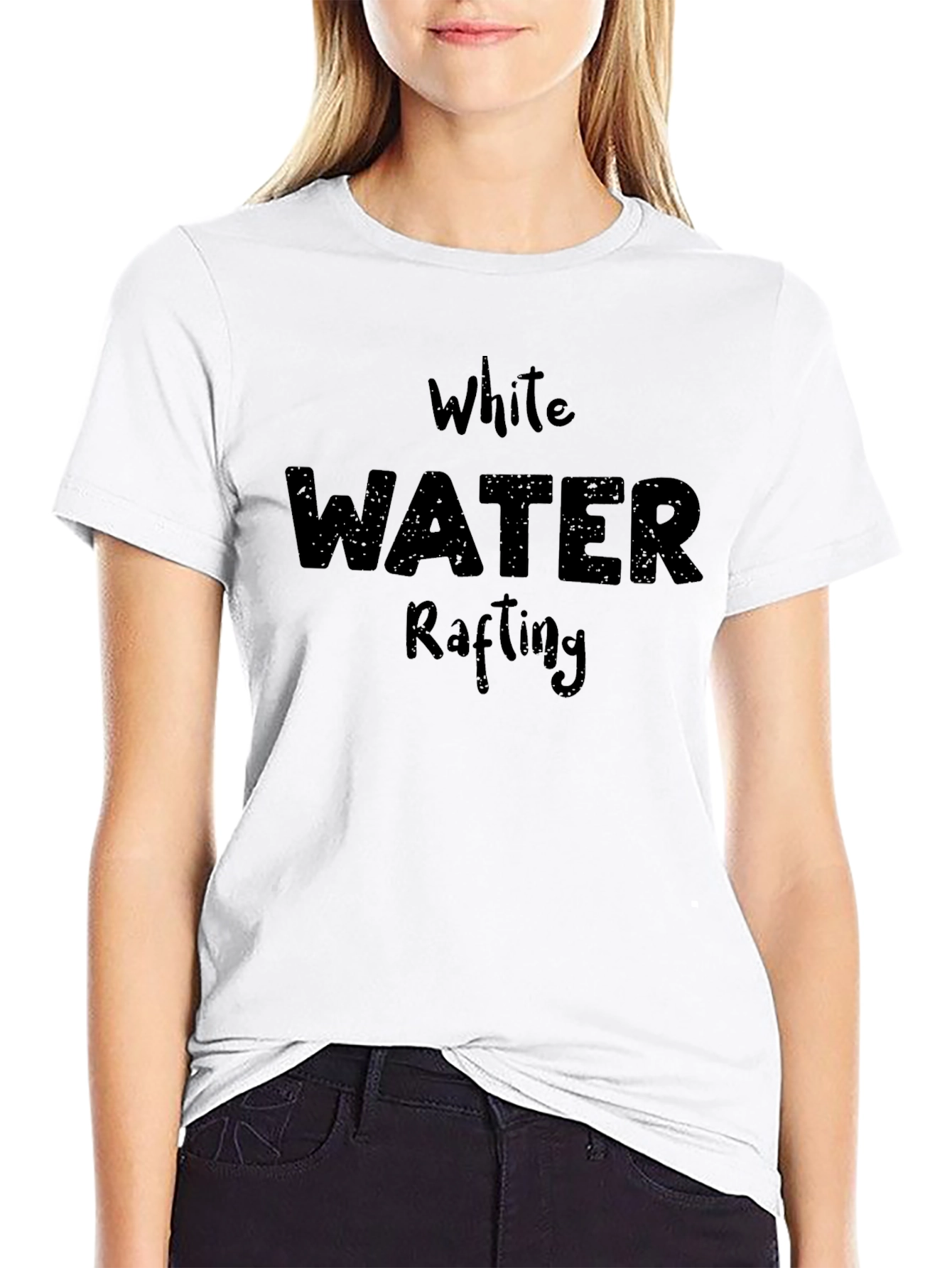 White Water Rafting Graphic Tee Shirt for Men
