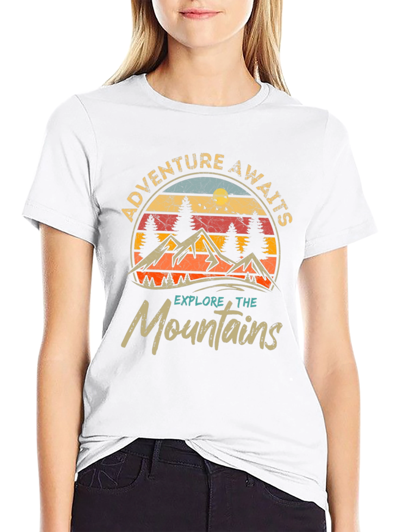 Adventure Awaits Graphic Tee - Explore the Mountains!