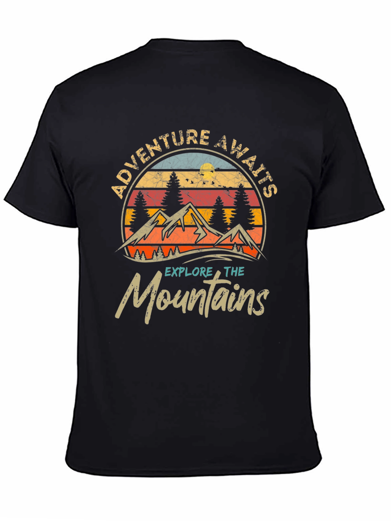 Adventure Awaits Graphic Tee - Explore the Mountains!