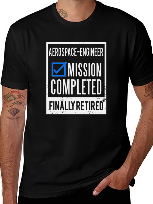 Aerospace Engineer Retirement T-Shirt - Mission Completed