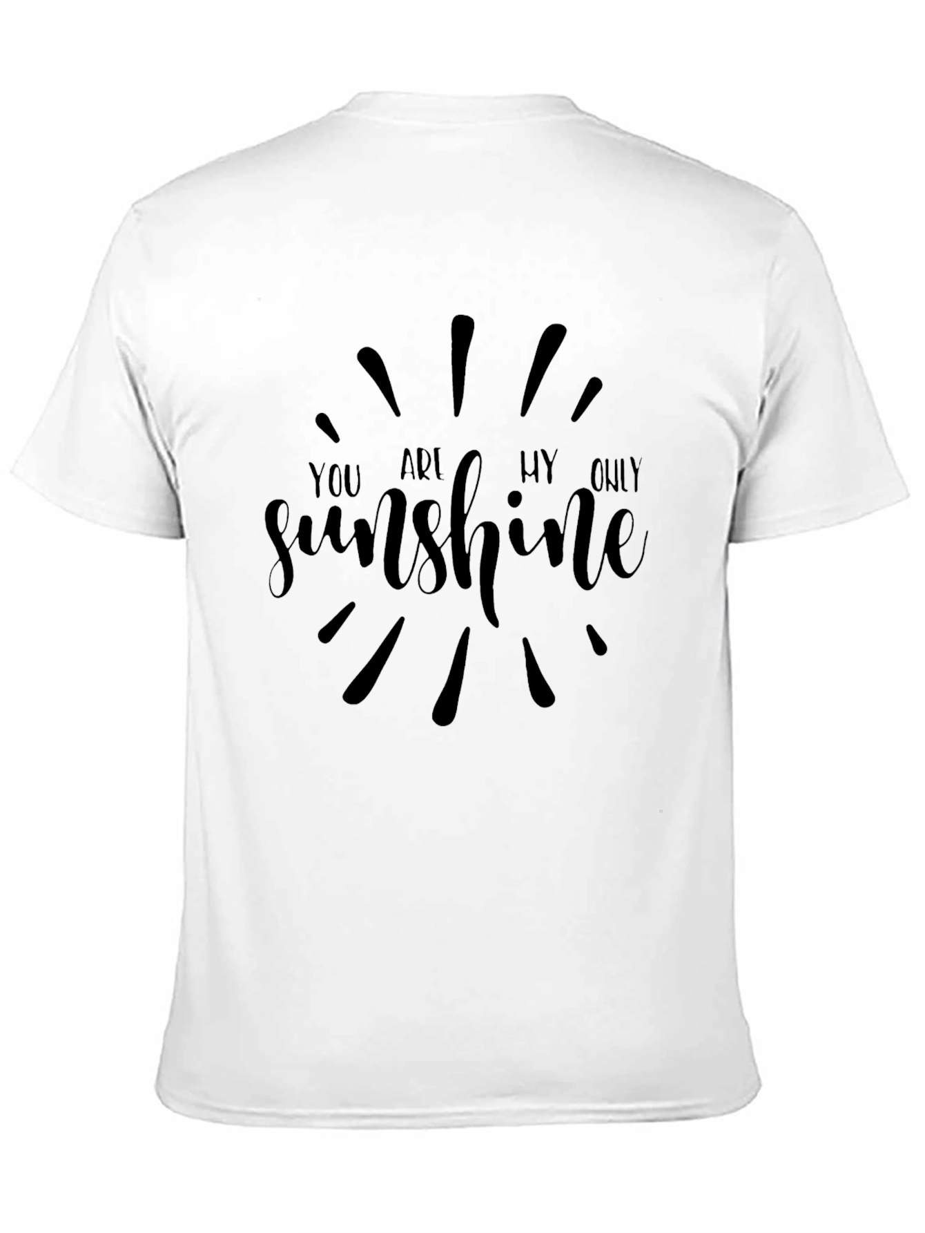 You Are My Sunshine Graphic Tee - Black