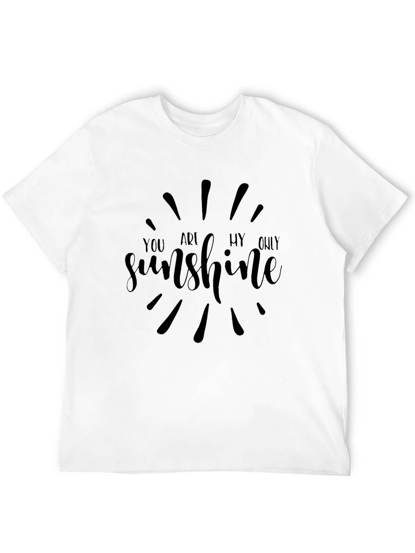 You Are My Sunshine Graphic Tee - Black
