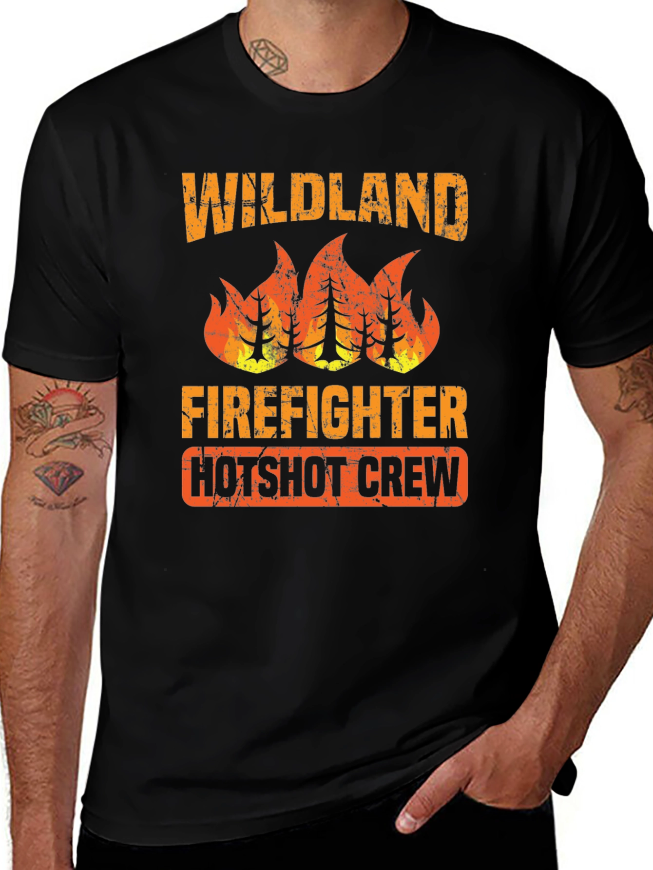 Wildland Firefighter Hotshot Crew Graphic Tee