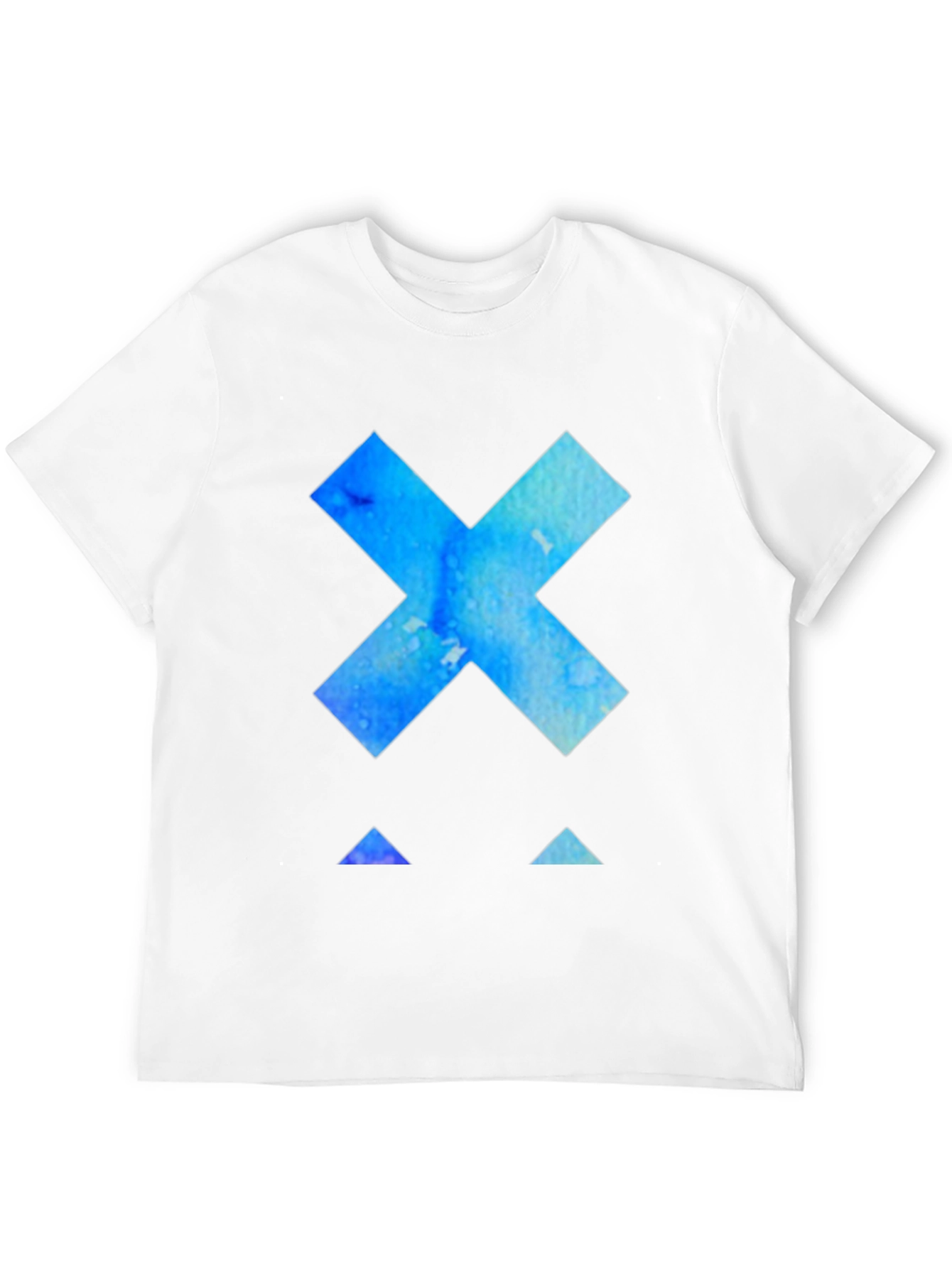 Abstract X Graphic Black T-Shirt