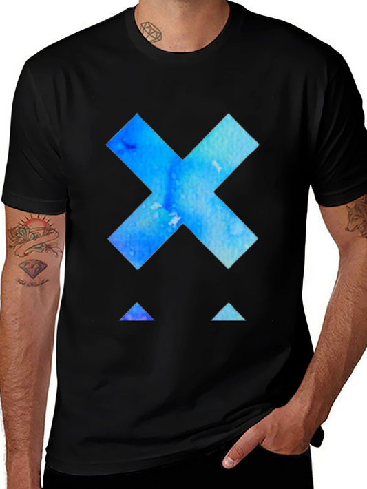 Abstract X Graphic Black T-Shirt