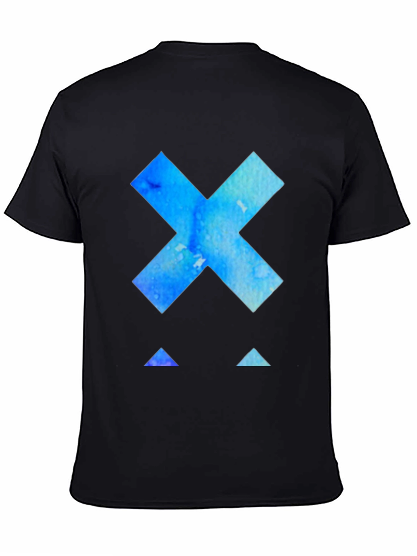 Abstract X Graphic Black T-Shirt