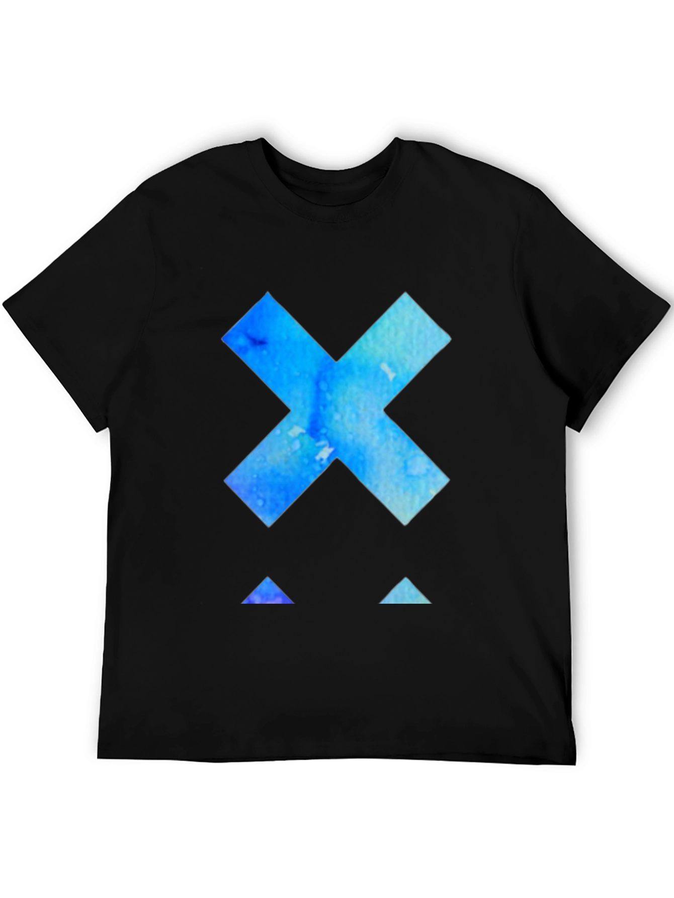 Abstract X Graphic Black T-Shirt