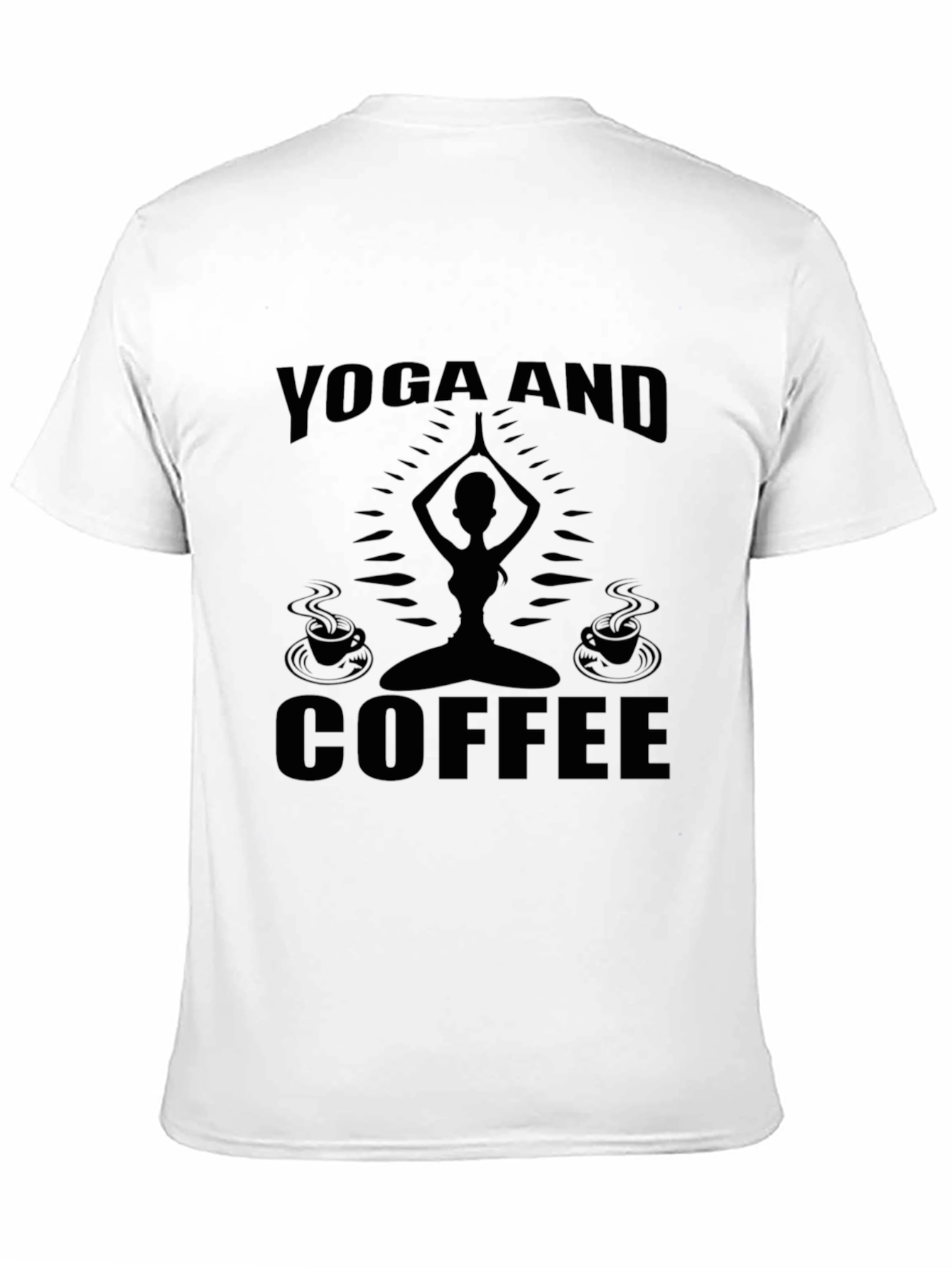 Yoga and Coffee Black Graphic Tee