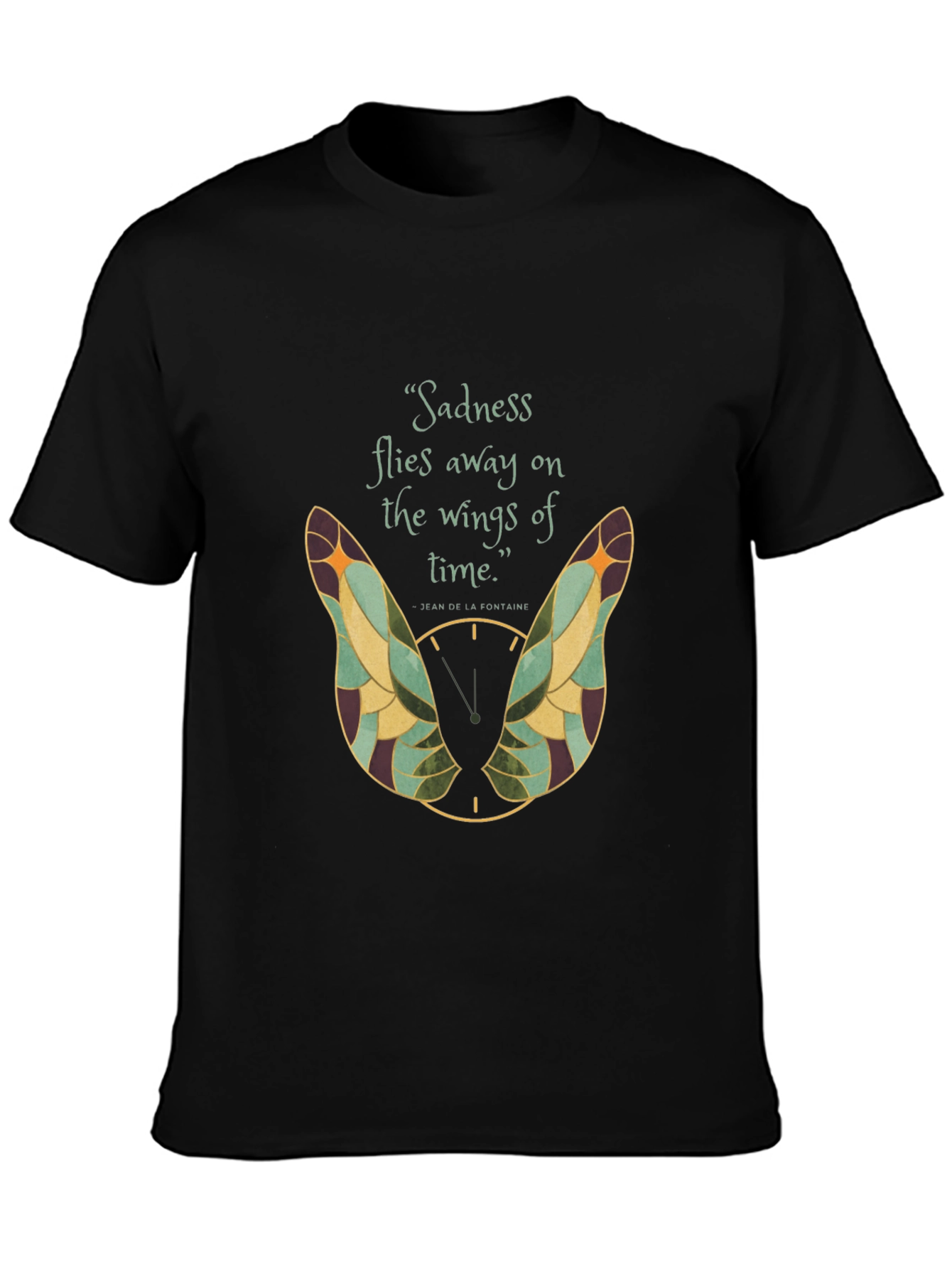 Sadness Flies Away Wings Graphic T-Shirt