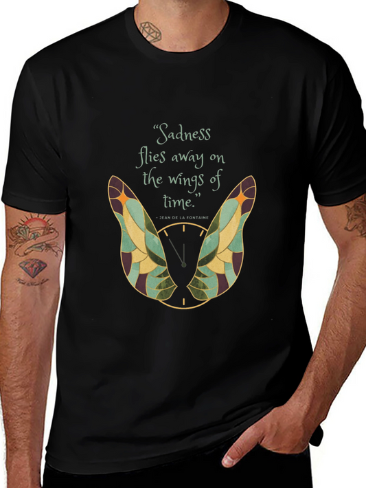 Sadness Flies Away Wings Graphic T-Shirt