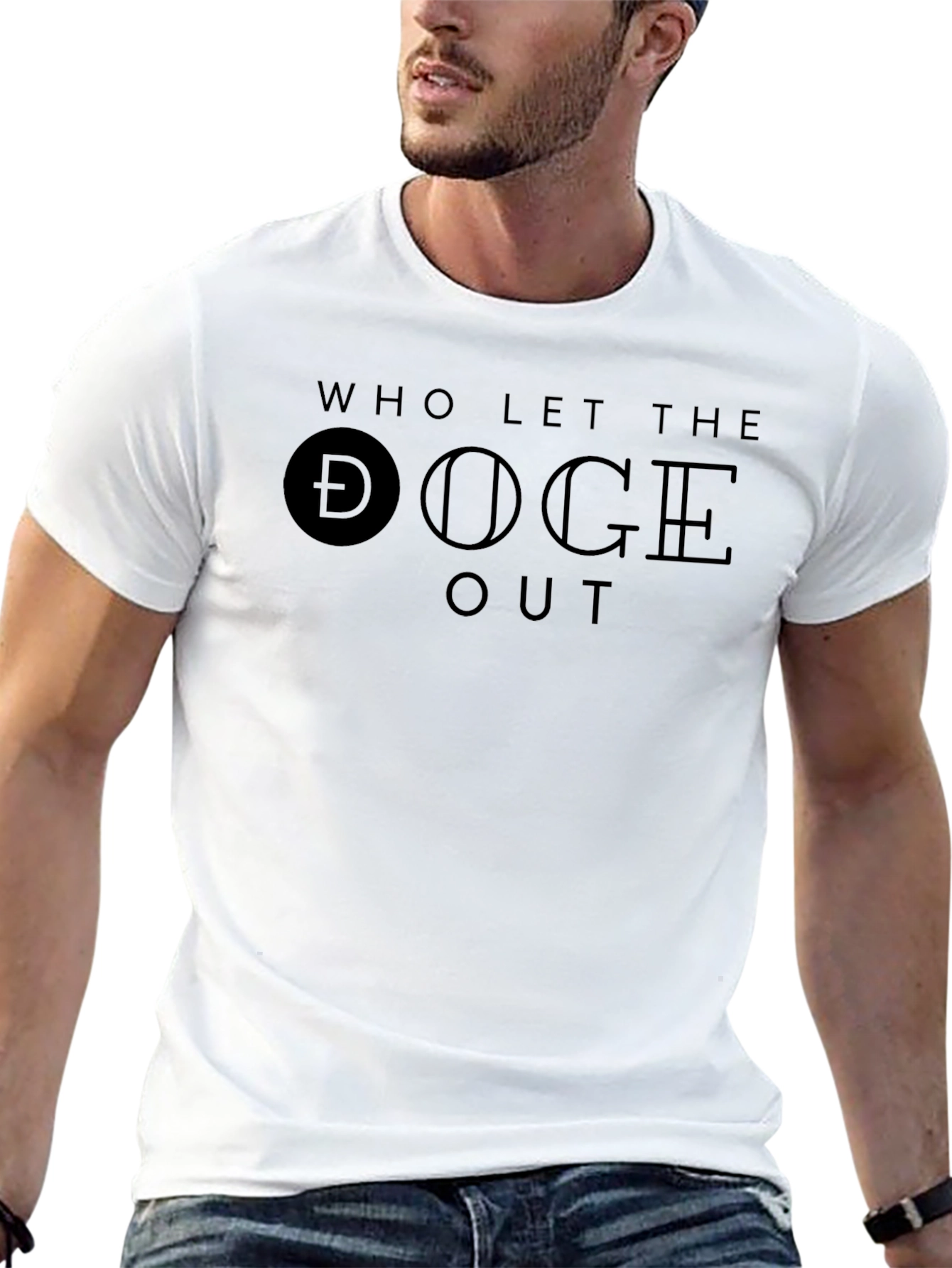 Who Let the Doge Out - Black T-Shirt