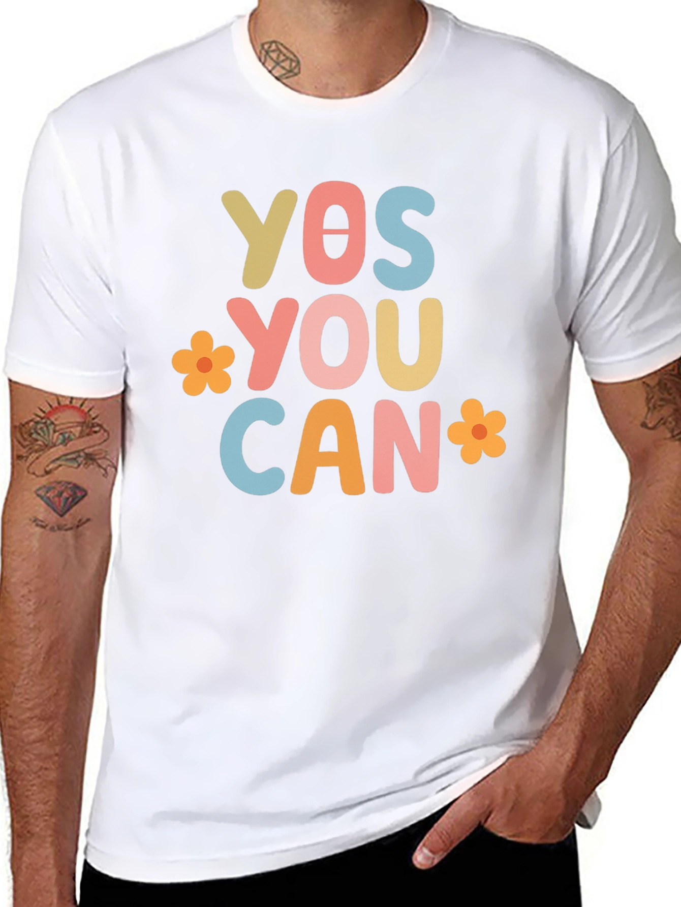 Yes You Can Graphic Tee - Motivational T-Shirt