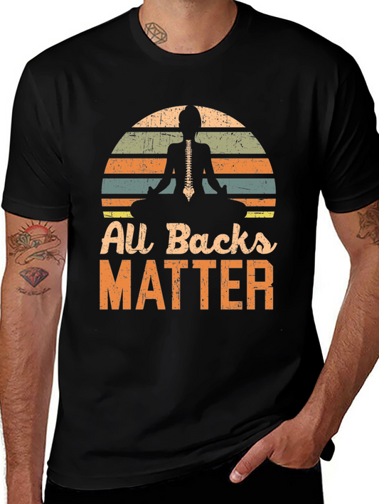 All Backs Matter Yoga Skeleton T-Shirt