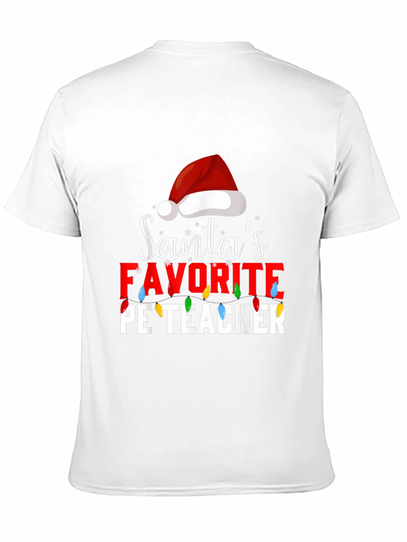 Santas Favorite PE Teacher Holiday T-Shirt