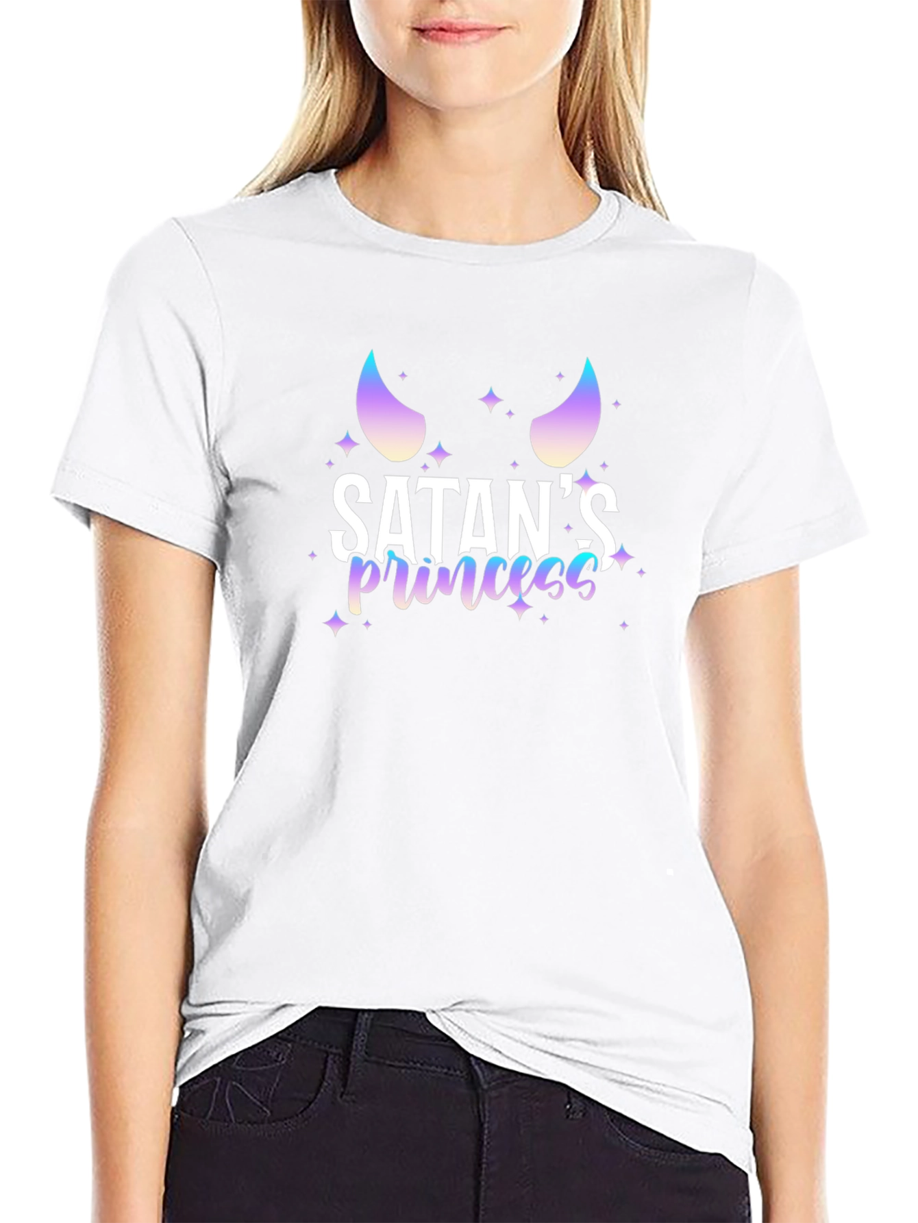 Satans Princess T-Shirt - Black Graphic Tee