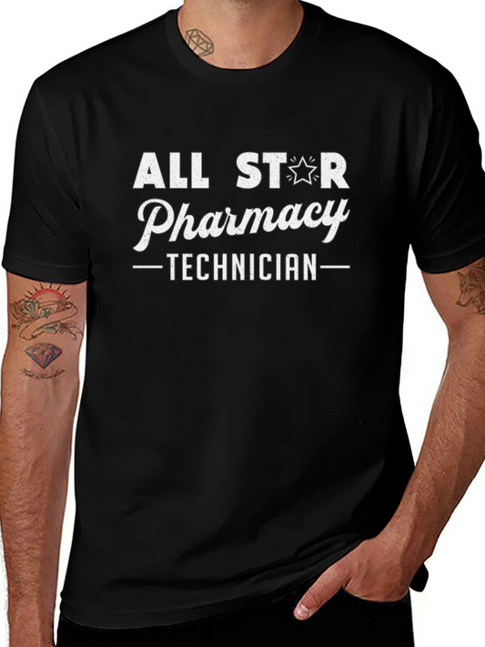 All Star Pharmacy Technician Black T-Shirt