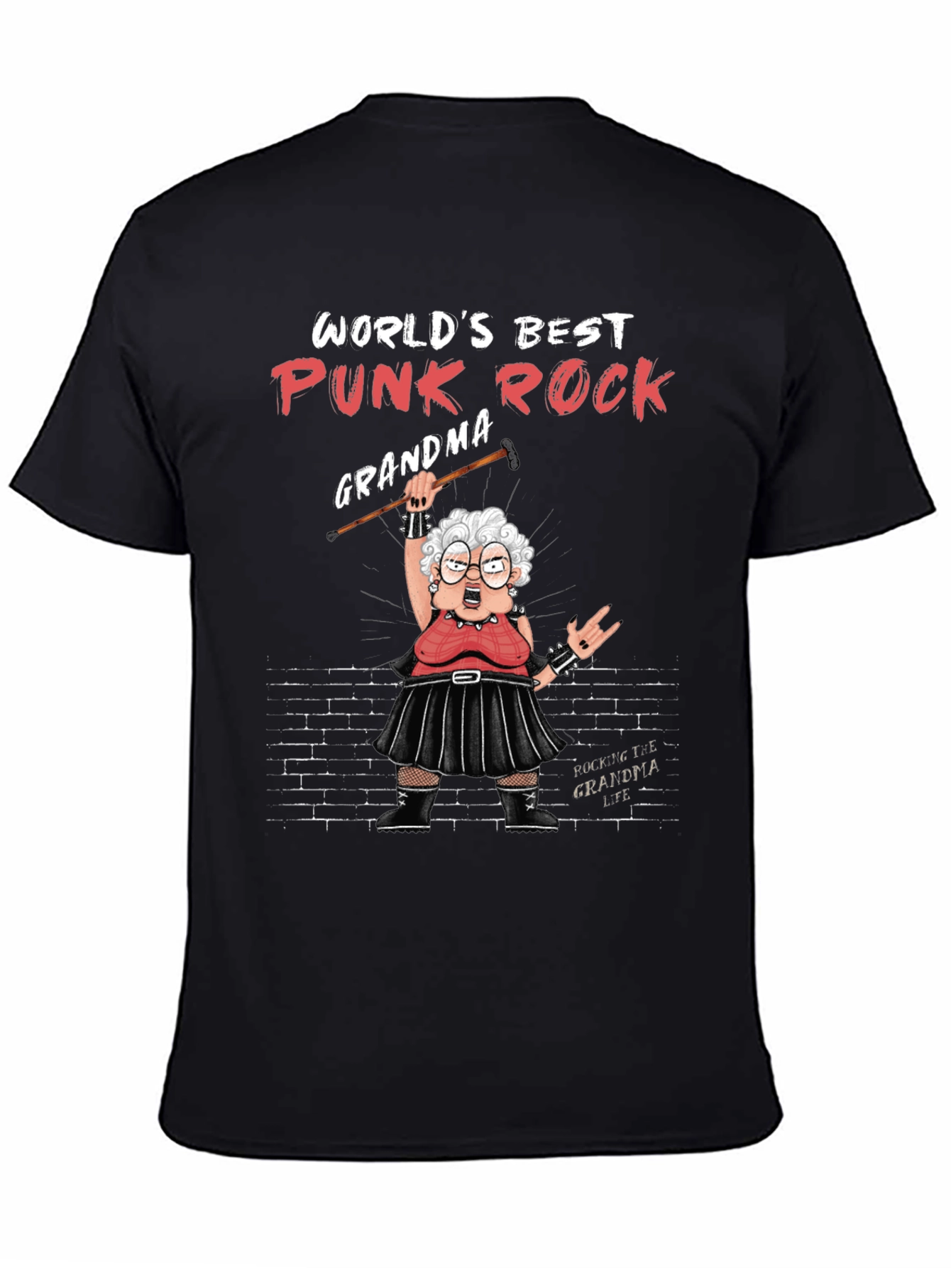 Worlds Best Punk Rock Grandma T-Shirt