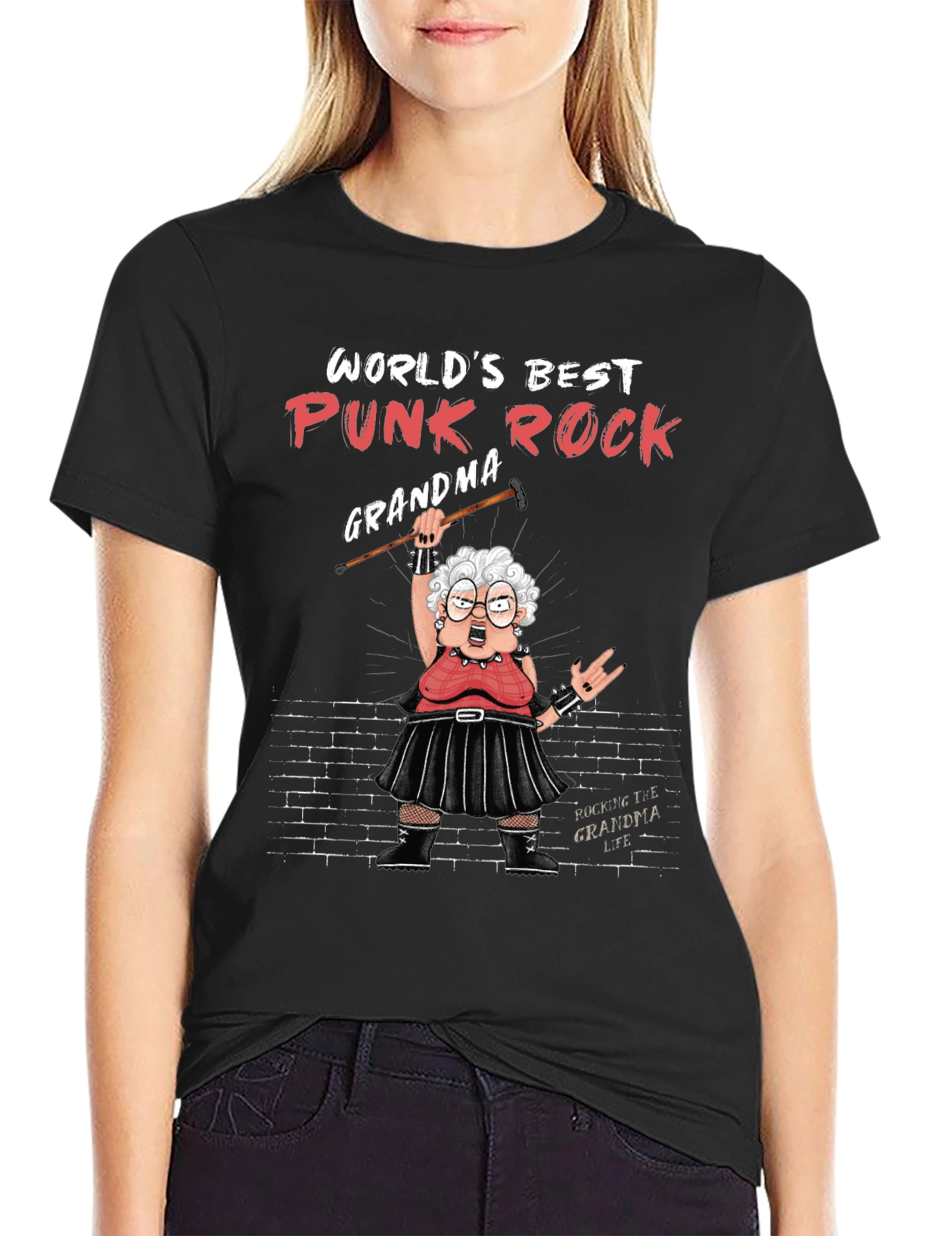 Worlds Best Punk Rock Grandma T-Shirt