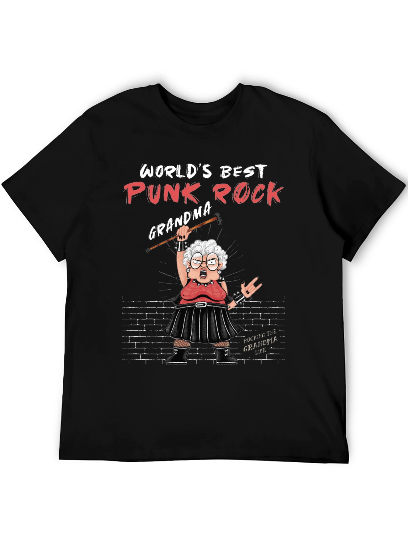 Worlds Best Punk Rock Grandma T-Shirt