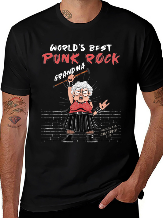 Worlds Best Punk Rock Grandma T-Shirt