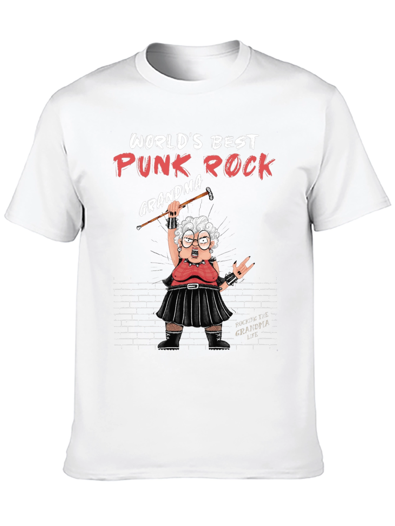 Worlds Best Punk Rock Grandma T-Shirt