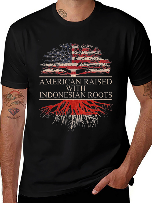American Raised Indonesian Roots Graphic Tee