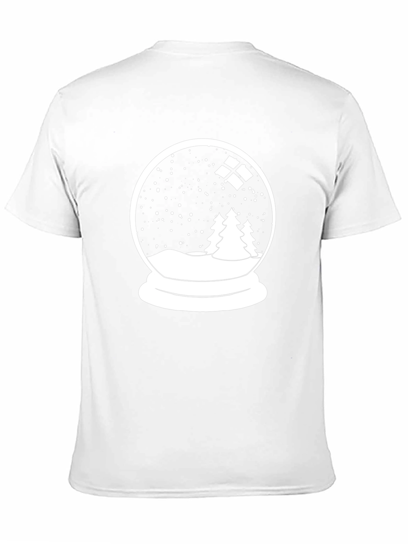 Winter Snow Globe Graphic T-Shirt - Black