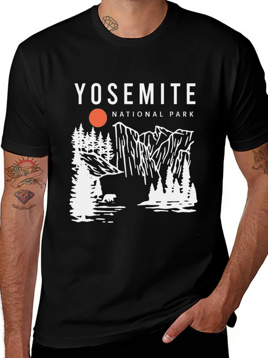 Yosemite National Park Graphic Tee - Black