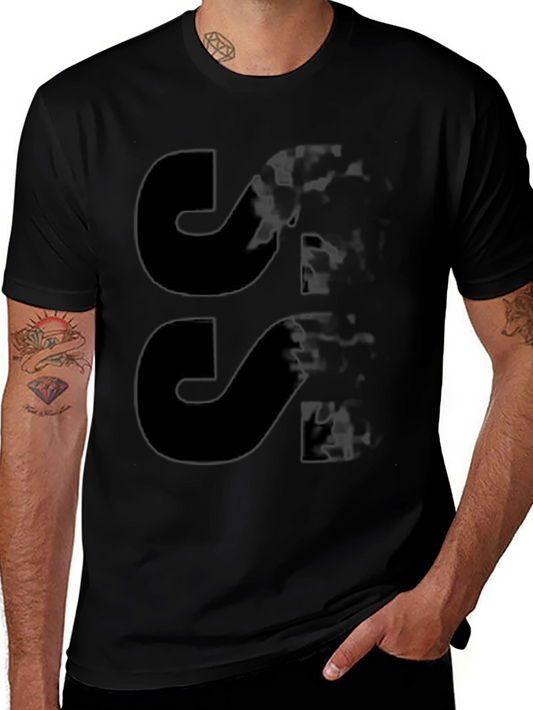 Abstract Design Black T-Shirt