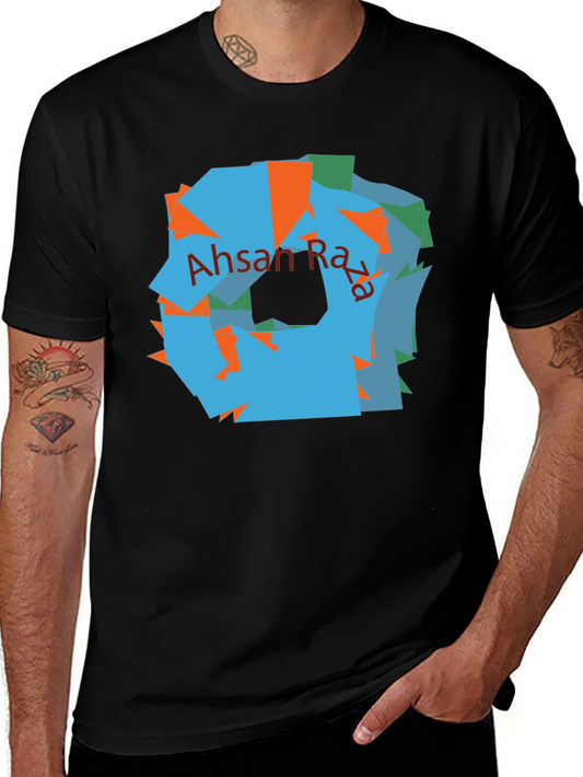 Abstract Art Black T-Shirt | Ahsan Raza Design