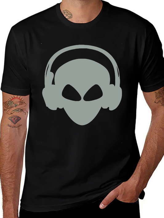 Alien DJ T-Shirt - Black Cotton Blend Tee