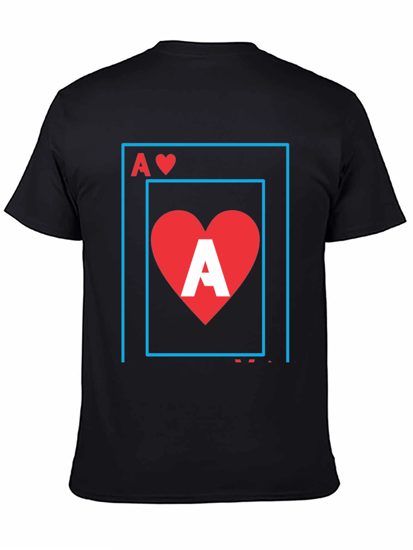 Ace of Hearts Graphic Tee - Stylish Black T-Shirt