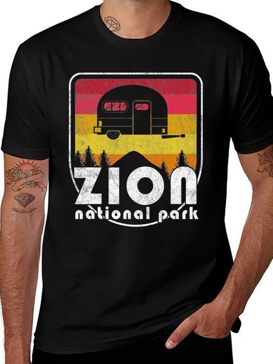 Zion National Park Retro Camper T-Shirt
