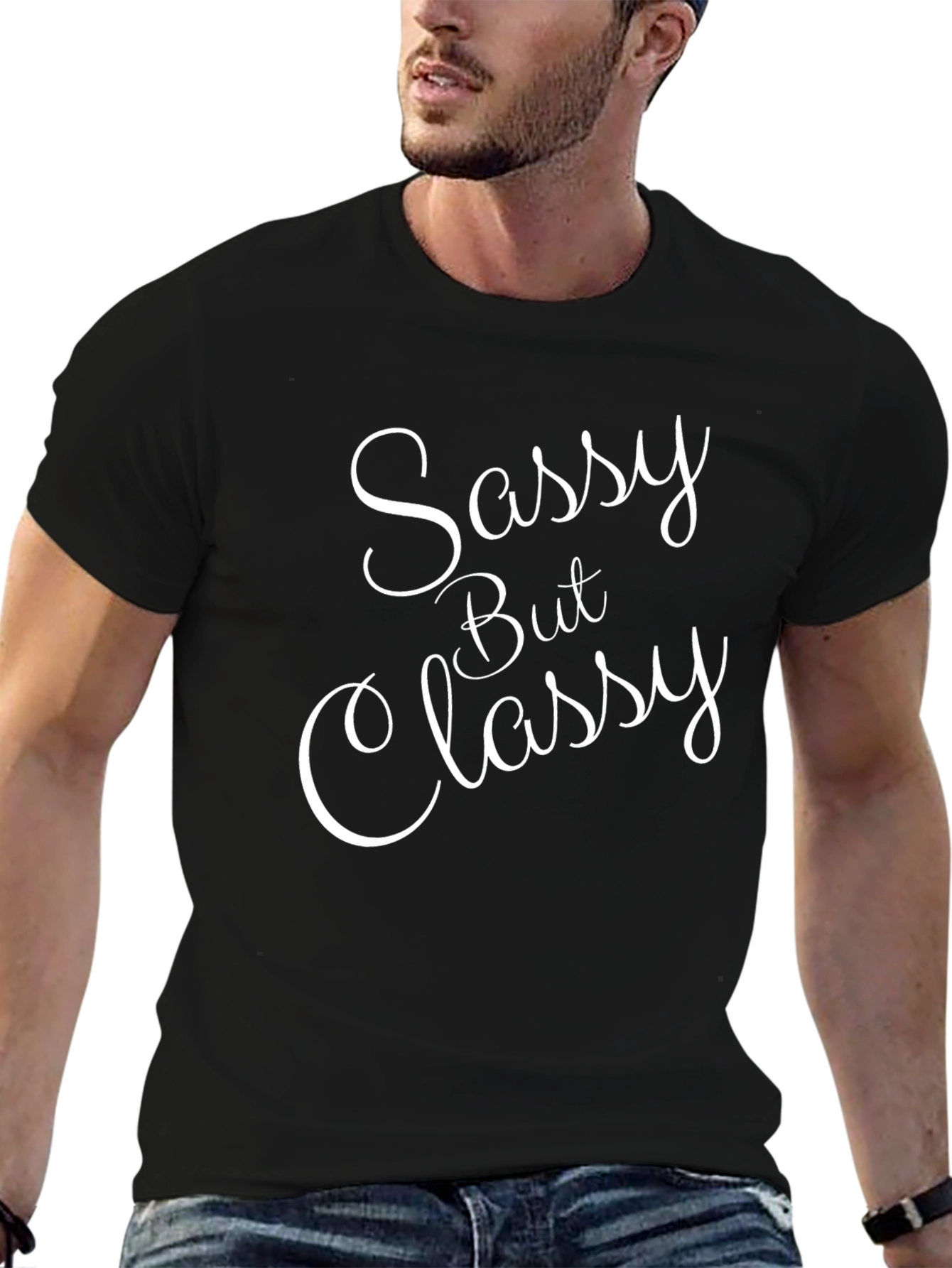Sassy But Classy Black Graphic Tee