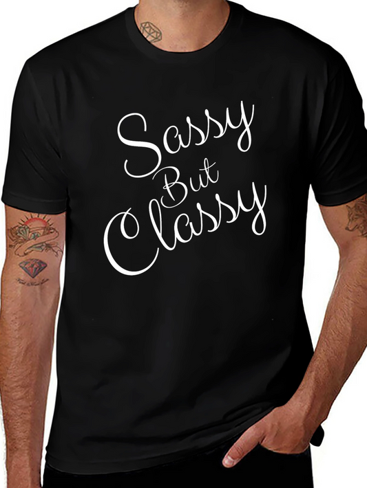 Sassy But Classy Black Graphic Tee