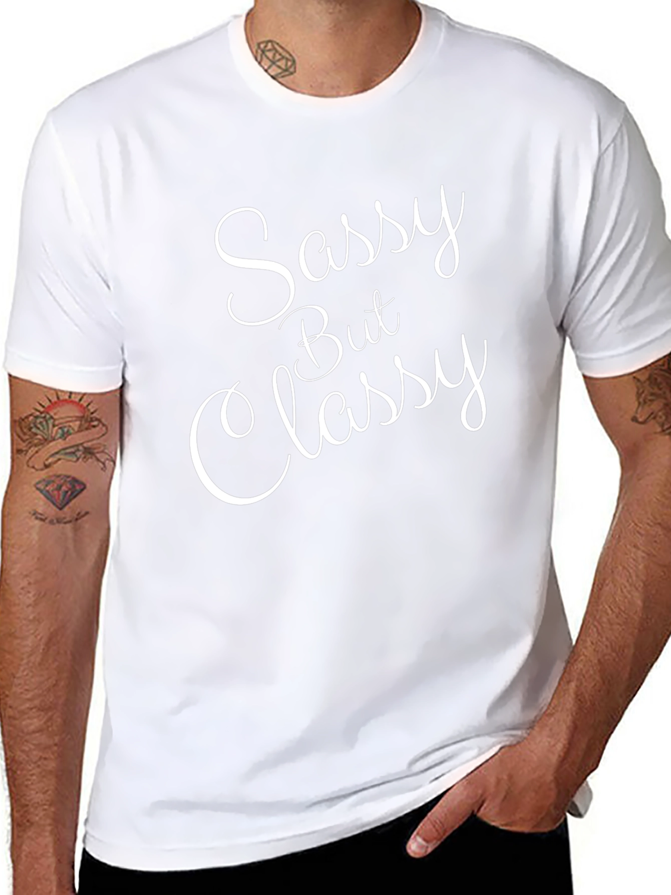 Sassy But Classy Black Graphic Tee