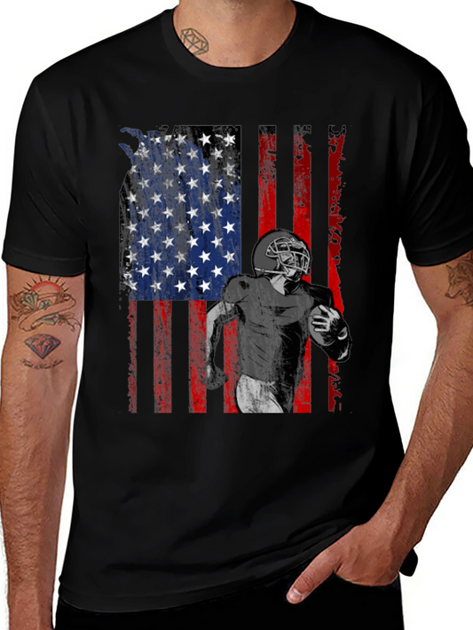 American Flag Football T-Shirt