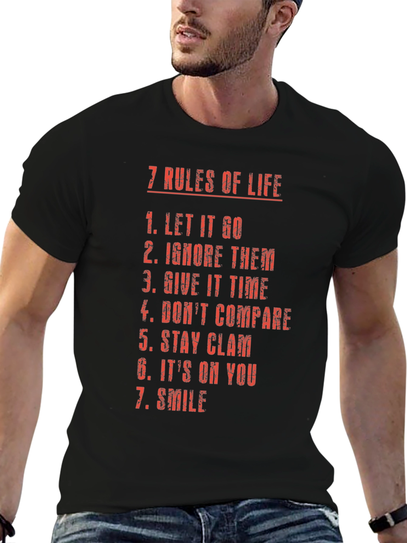 7 Rules of Life Graphic T-Shirt