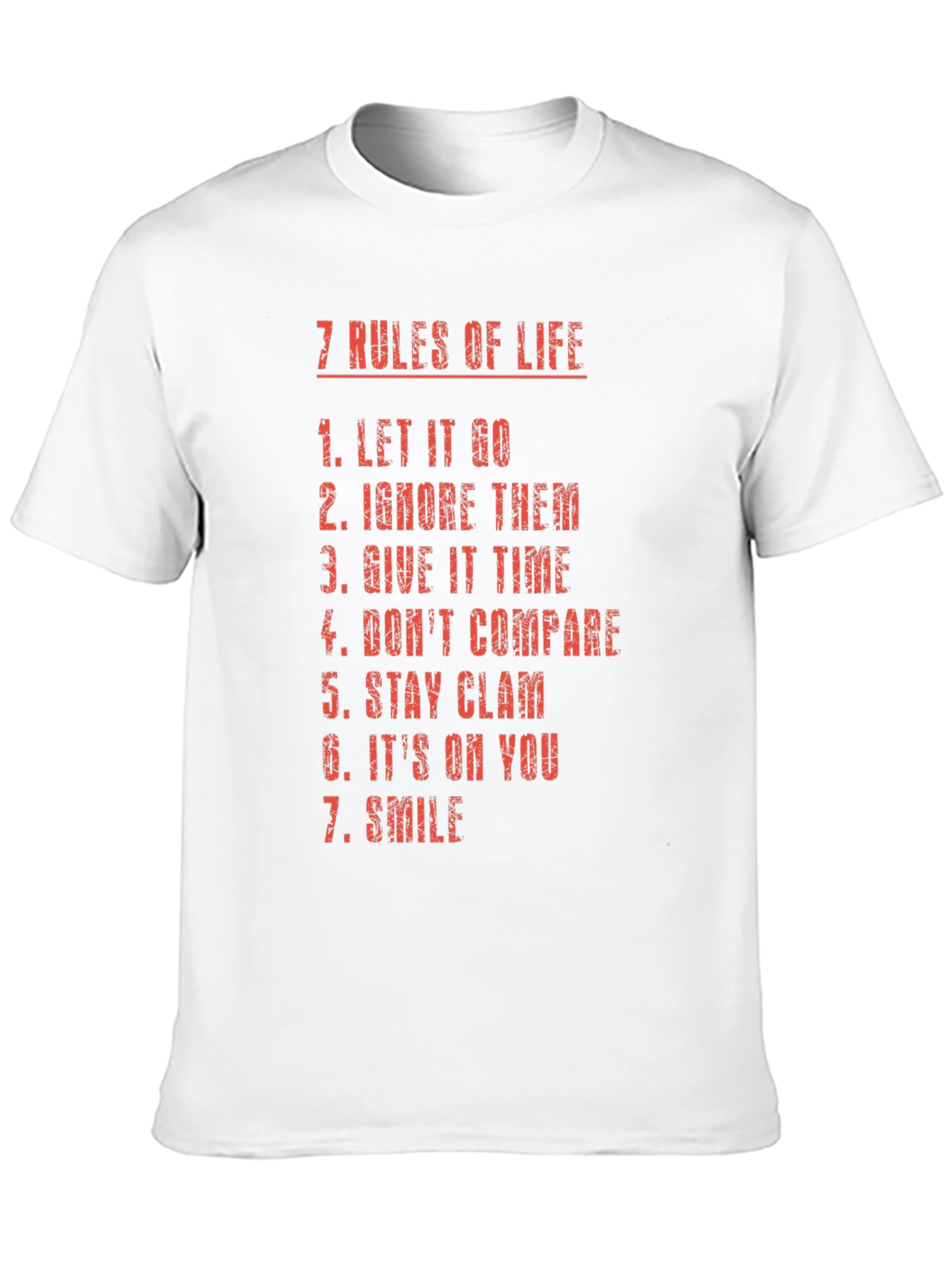 7 Rules of Life Graphic T-Shirt