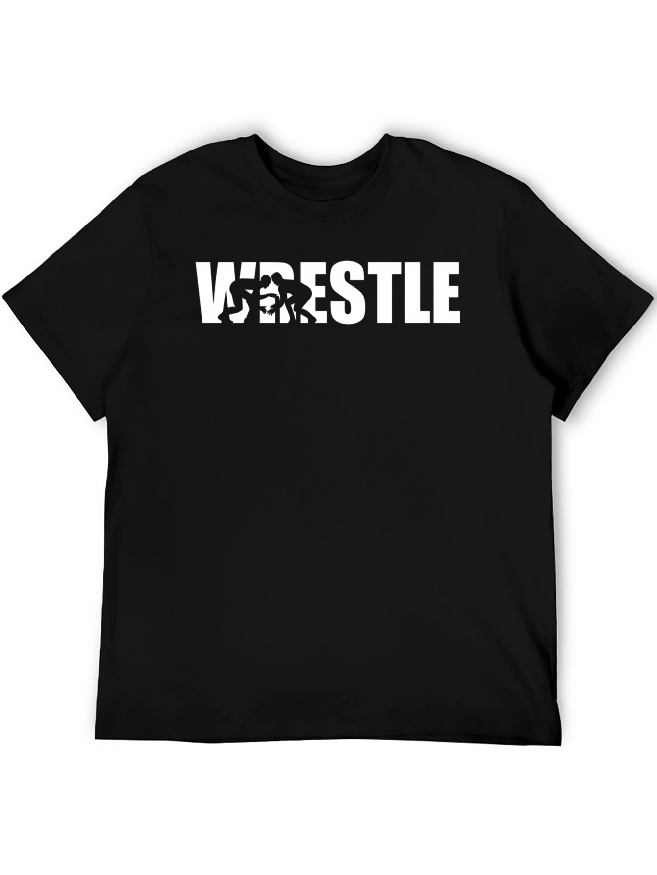 Wrestle Graphic T-Shirt - Black Cotton Tee