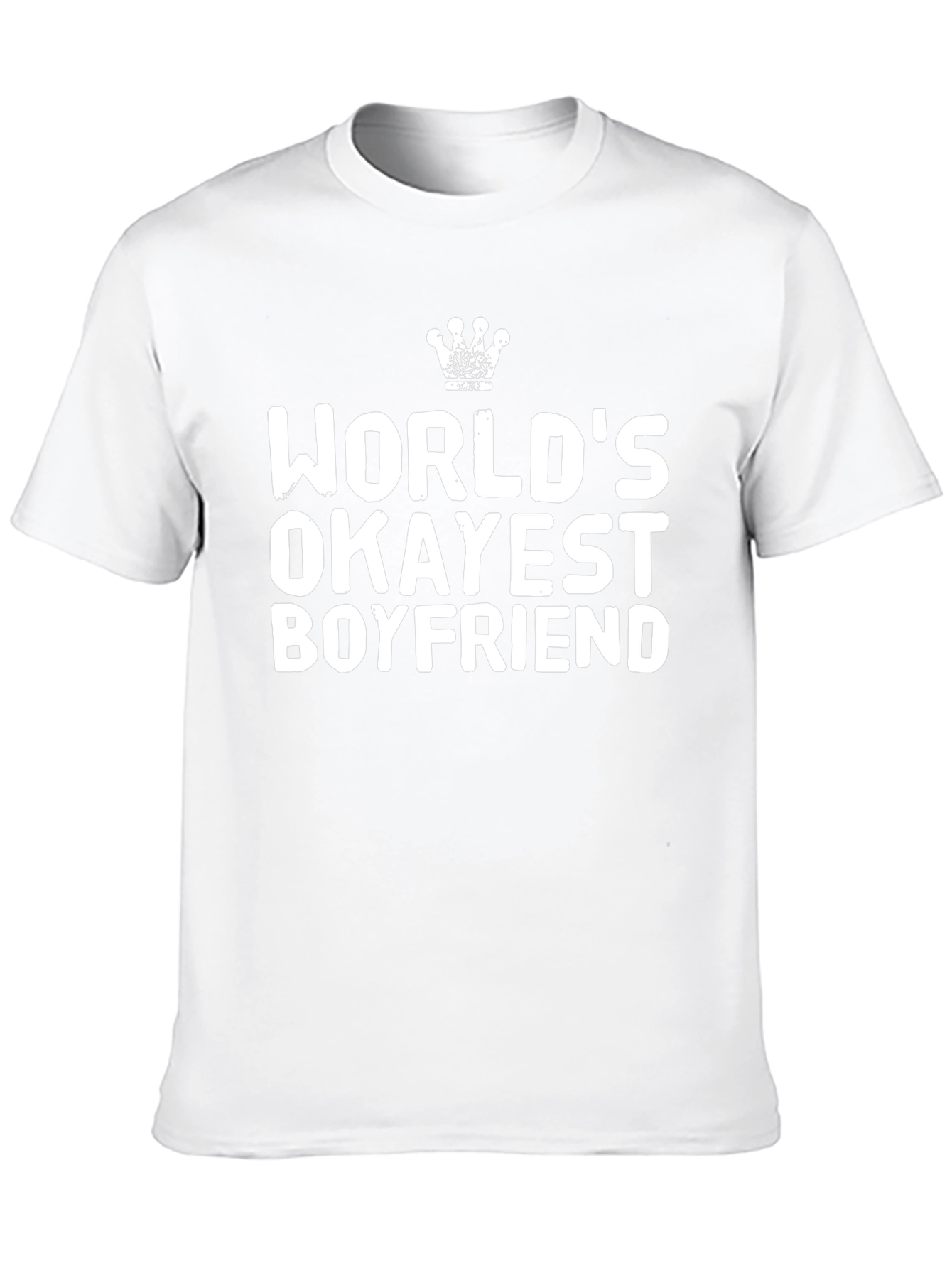 Worlds Okayest Boyfriend Black T-Shirt