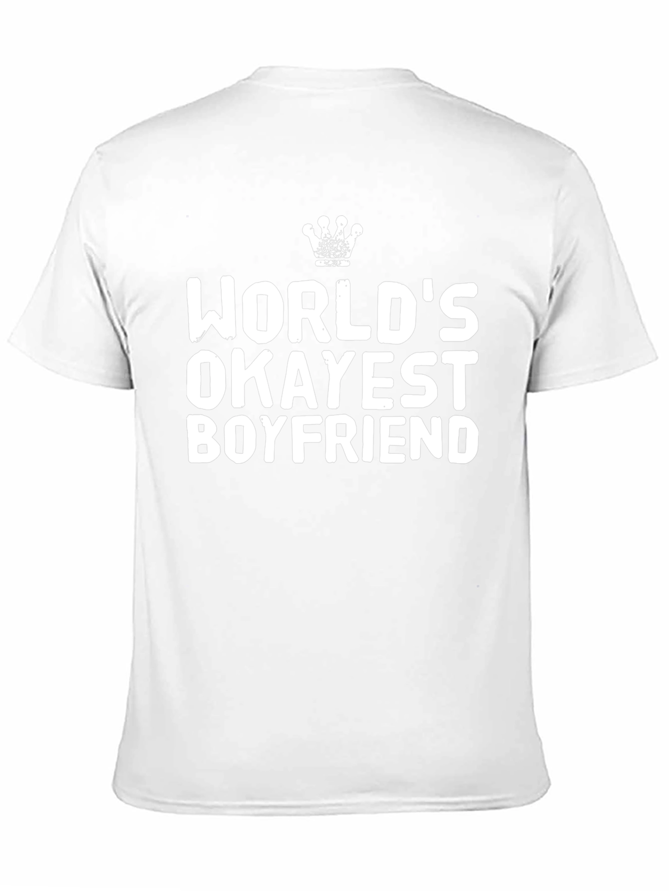 Worlds Okayest Boyfriend Black T-Shirt