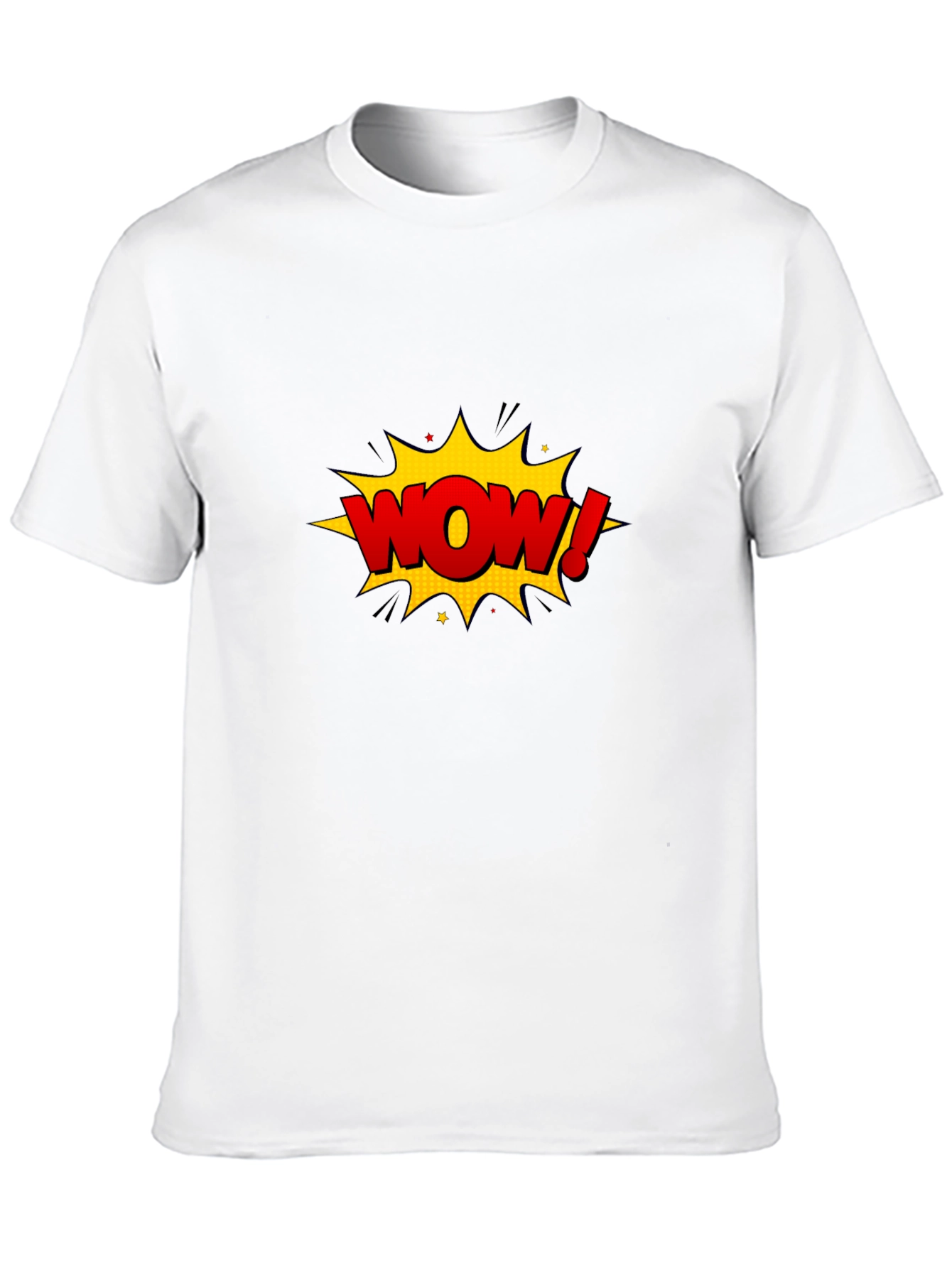 WOW Graphic T-Shirt - Comic Style Black Tee