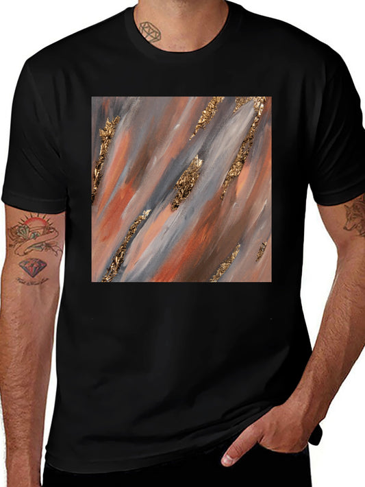 Abstract Gold Accent T-Shirt